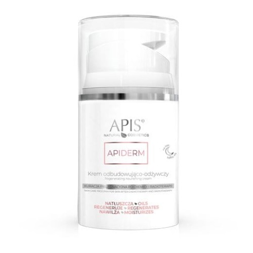 APIDERM Krem odbudowująco-odżywczy na noc po chemio- i radioterapii / 50 ml