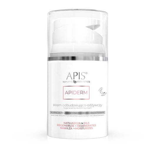APIDERM Krem odbudowująco-odżywczy na noc po chemio- i radioterapii / 50 ml