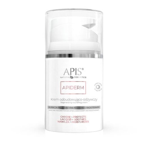 APIDERM Krem odbudowująco-odżywczy na dzień po chemio- i radioterapii SPF 10 / 50 ml