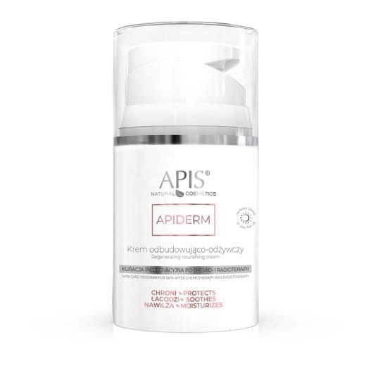 APIDERM Krem odbudowująco-odżywczy na dzień po chemio- i radioterapii SPF 10 / 50 ml