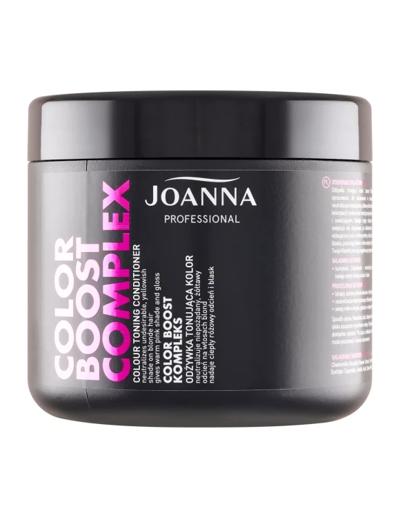 ‌JOANNA PROFESSIONAL Odżywka do włosów tonująca - RÓŻOWE ODCIENIE COLOR BOOST COMPLEX, 500 g.webp