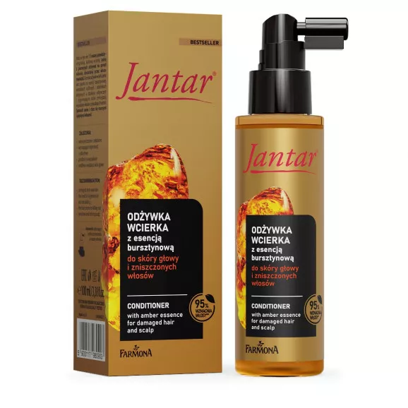 Jantar Odżywka-wcierka regenerująca z esencją bursztynową do włosów zniszczonych 100 ml.webp