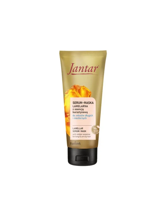 JANTAR Serum - maska do włosów długich i niesfornych LAMELARNA Z ESENCJĄ BURSZTYNOWĄ, 100 ml.webp