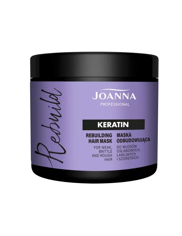 ‌JOANNA PROFESSIONAL Maska do włosów odbudowująca KERATIN, 500 g.webp