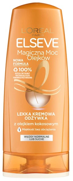 Loreal Elseve Lekka Kremowa Odżywka z Olejkiem Kokosowym 200ML.webp