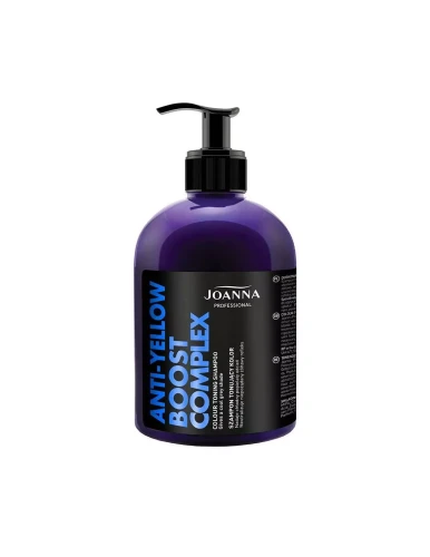 ‌JOANNA PROFESSIONAL Szampon do włosów tonujący kolor ANTI-YELLOW BOOST COMPLEX , 500 ml.webp