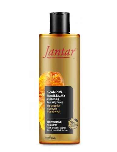 JANTAR Szampon do włosów suchych i łamliwych NAWILŻAJĄCY Z WYCIĄGIEM Z BURSZTYNU, 300 ml.webp