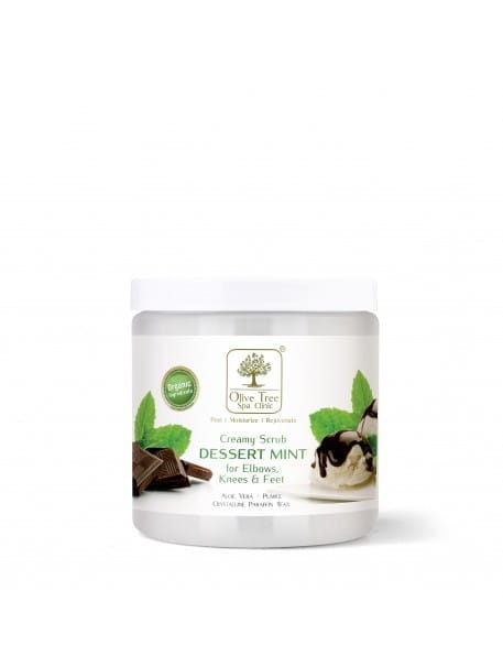Kremowy Peeling Olive Tree Spa Clinic Creamy Scrub Dessert Mint for Elbows, Knees &amp; Feet - 400g.webp