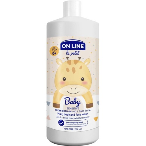 On Line Le Petit Baby Żel do Mycia Twarzy, Ciała i Włosów 3w1 Łagodny 850ML.jpg
